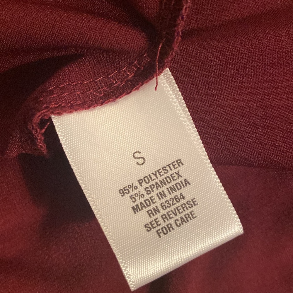 Badgley Mischka studio size small dress maroon with silver stones - Picture 14 of 15